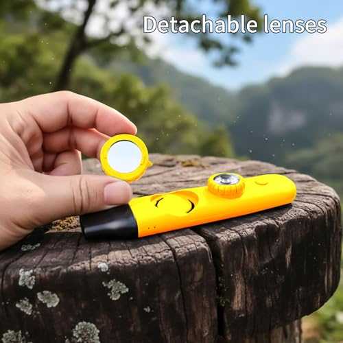 Multifunctional Survival Emergency Whistle for Kids with Compass Hiking Survival, Thermometer & Neck Lanyard | Emergency Safety Gear for Hiking, Camping, Kayaking, Boating, Climbing - color: egg yellow