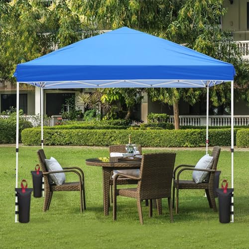 Canopy Weights Set of 4，Heavy Duty Canopy Weight Bags (120 lbs) for Ez Pop up Canopy Tent Outdoor Instant Canopies, Set of 4, Black Red Handle (Without Sand) - color: Black+Red Handle, size: 120lbs(4 x 30lbs)