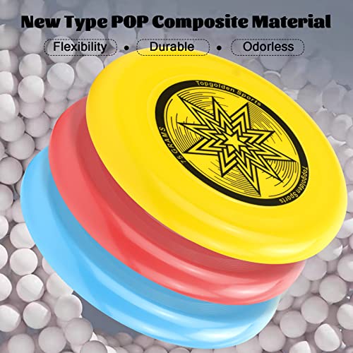 Eastgoing Outdoor Flying Disc 175 Gram, 10.75 Inch Sport Disc ，Loads of Colors Available, Suitable for Competitions, Team Flying Disc for Beach, Park, Pet, Camping and More, - color: Assorted Colors