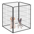 FDW Dog Playpen Dog Pen Dog Kennel 4 Panels 40 Inch Height Indoor Outdoor Folding Metal Portable Puppy Exercise Pen Heavy Duty Dog Fence for Yard Camping,Black - style: 4 Panels