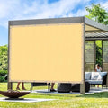 Artpuch Outdoor Pergola Shade Cover 4x7 FT Sun Shade Cloth with Grommets Sand Commercial Grade Patio Privacy Screen Shade Canopy (Customized Available) GN04 - color: Sand, size: 4' X 7' Customized