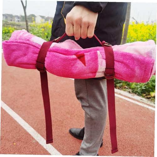 Outanaya Picnic Blanket Carry Strap Yoga Mat Carry Strap with Handle for Outdoor Travel and Exercise Fitness Use