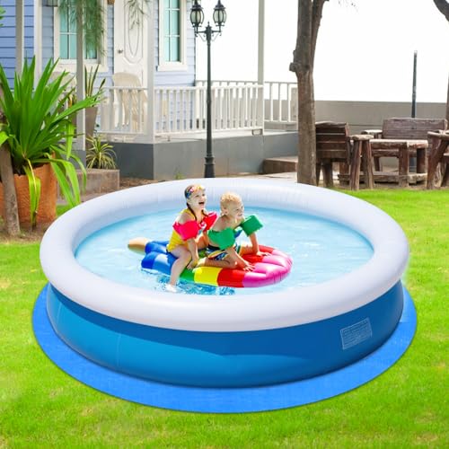 YEXEXINM 24Ft Round Pool Ground Cloths Swimming Pool Ground Cloth,Round Pool Liner Pad for Above Ground Swimming Pool,Heavy Duty Pool Ground Mat Protector to Prevent Puncture Pool Ground Tarp