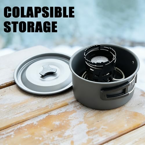 6800W Foldable Camping Gas Stove – High-Power Portable Stove for Outdoor Cooking, Windproof & Compact Design