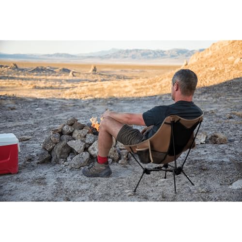 MellowCamp Camping Chair, Ultralight Folding Backpacking Hiking Chair, Compact Portable for Hiking, Camping, Backpacking, Beach, Roadtrip (Dune Brown) - color: Dune Brown