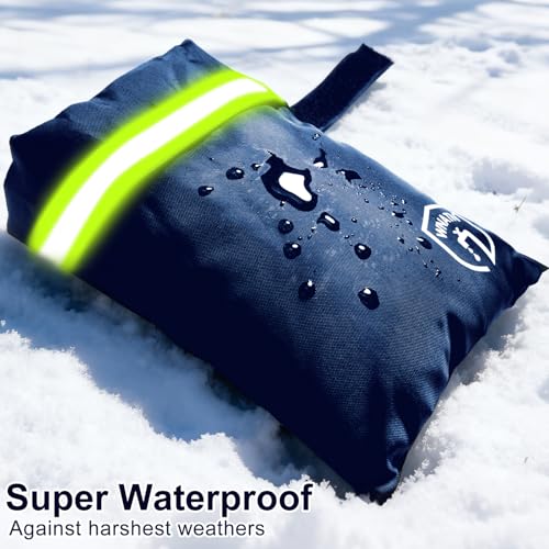 Outdoor Faucet Cover for Winter Freeze Protection,7.8" H x 6.2" W,Spigot Covers Winter Insulated,Waterproof Outdoor Faucet Cover Socks for Winter,Hose Bib Covers, Set of 2(Navy Blue) - color: Blue