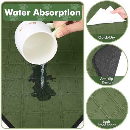 Dog Cat Playpen Indoor Outdoor for Puppy Pet Dogs Cat Recovery After Surgery, Dog Tent Crates Cage Indoor/Outdoor, Portable Pop Up Kennel with Carrying Case for Travel (Premium Green with Pad, Small) - color: Premium Green with Pad