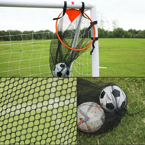 2-Pack Soccer Goal Target Portable Football Target Net Corner Soccer Target Net Youth Football Goal Kicking Net Goalkeeper Practice Goalie Throwing Accuracy Kids Small Training Equipment Adjustable