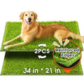 Hompet Artificial Dog Grass Pad for Dogs, 34"x21", Easy to Clean with Drainage Holes - size: 34 x 21"