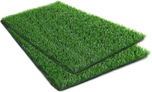 Artificial Grass Rug Turf for Dogs Indoor Outdoor Fake Grass for Dogs Potty Training Area Patio Lawn Decoration (29 x 20 Inch (Pack of 2)) - size: 29 x 20 Inch (Pack of 2)