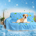 Kritter Planet Summer Lightweight Cooling Waterproof Dog Couch Cover - color: Blue/Blue, size: 50x60 Inches