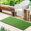 XLX TURF 2FT X 6FT Artificial Turf Runner Rug Indoor Outdoor - Realistic Narrow Fake Grass Carpet Patio Balcony Floor Covering - Pets Friendly & Drainage Dog Grass Pad - size: 2' x 6' (Runner)