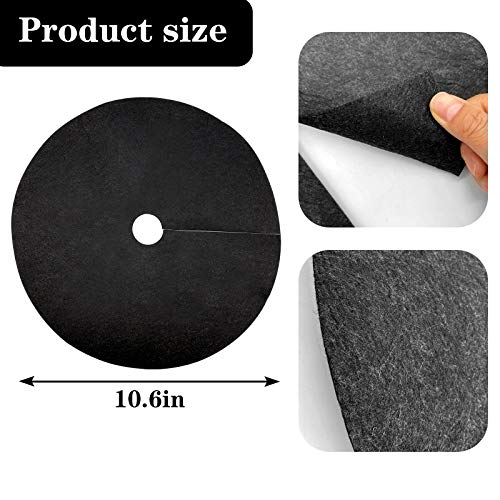 EBaokuup 20 Pack 10.6 Inch Non-Woven Tree Mulch Ring - Degradable Tree Protector Mat, Reusable Tree Weed Barrier Mat for Weed Control Root Protection - size: 10.6 Inch