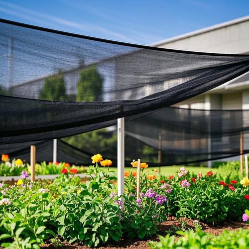 winemana 70% Black Shade Cloth, 3.3 x 10 FT Garden Mesh Tarp for Plants Heat Protection with Grommets, Sunshade Plant Cover for Greenhouse, Barns Kennel, Outdoor Netting Screens for Patio & Porch - size: 3.3 Ft X 10 Ft, style: 70%