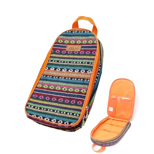 NatSumeBasics Camping Travel Cooking Utensils Organizer Travel Bag Portable Pouch for BBQ Camp Cookware Kitchen Kit - style: Only 1pc Orange Bag