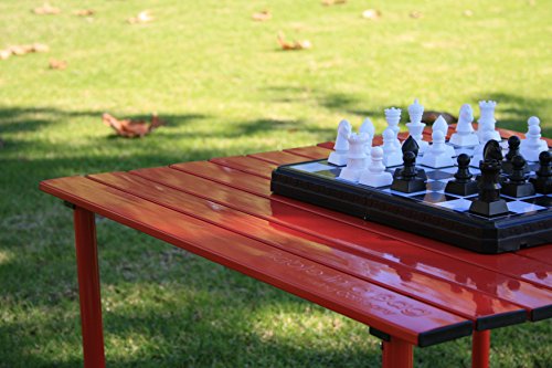 A2716R Low Aluminum Portable Table in a Bag, Red - color: Red