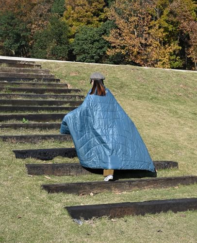 iClimb 3M Thinsulate Insulation Warm Camping Blanket Ultralight Compact - color: Blue, size: 72.8” × 55”, 1.52 lb
