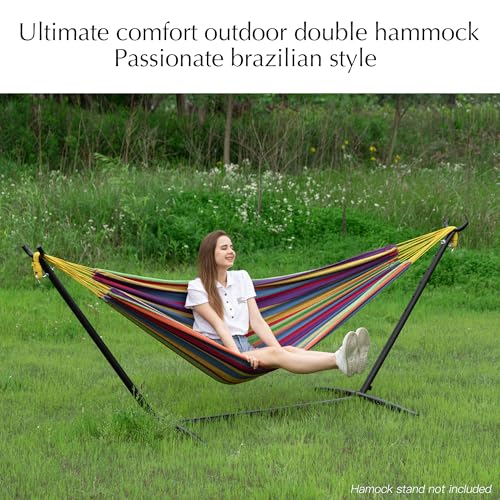 PNAEUT Double Hammocks for Outside, Replacement Outdoor Tree Hammock for Indoor Patio Porch Garden (Tropical, Medium) - color: Tropical, size: Medium