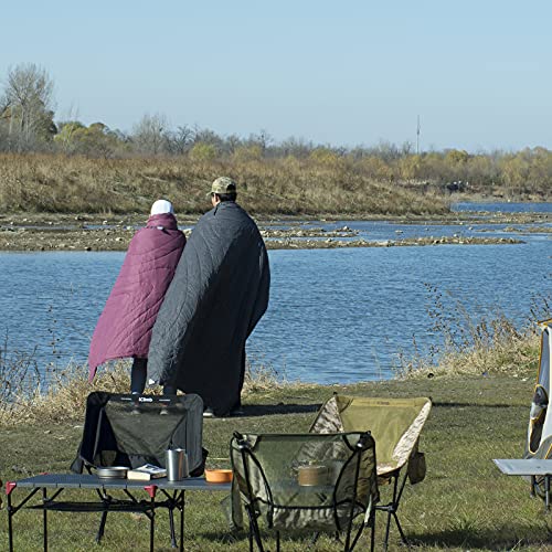iClimb 3M Thinsulate Insulation Warm Camping Blanket Ultralight Compact - color: Light Grey, size: 72.8” × 55”, 1 lb
