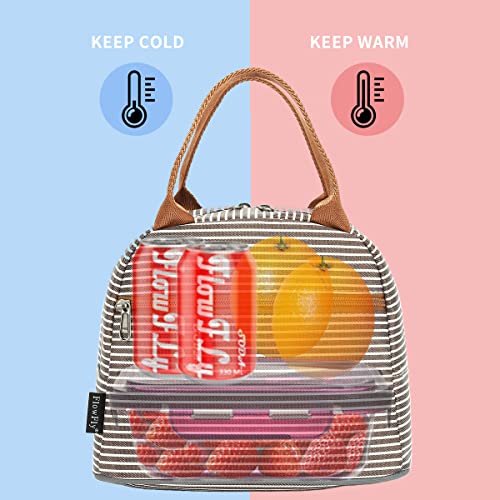FlowFly Insulated Lunch Cooler Bag - Tote Bag Organizer for Women/Men, Coffee - color: Coffee