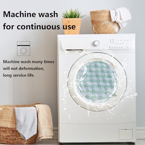 Picnic Blankets Machine Washable, 79''x79'' Extra Large Waterproof Foldable Compact Beach Blankets, Oversized XL Outdoor Mat for Spring Summer Camping, Park, Travel - color: Green and White