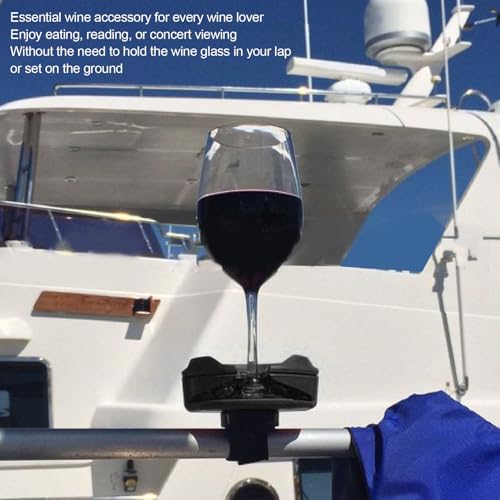 Portable Cupholder, Wine Glass Holder for Shower, Suction Cup Bathtub Wine Glass Holder with 3 Attachments, Outdoor Portable Wine Glass Holder Suction Cup Drink Holder for Hot Tubs