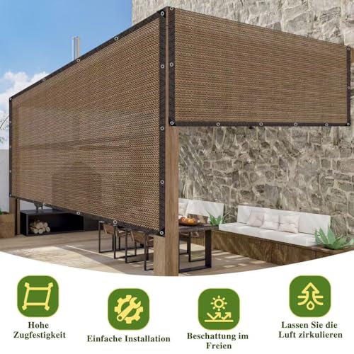 80% Shade Cloth -4x16FT Sunblock Net with Grommet,Lightweight and Durable UV Protection,Shade Cloth for Garden Patio Pergola Balcony Plants Greenhouse Dog Kennel Chicken Coop Outdoor - size: 4x16ft