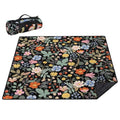 Picnic Blankets Waterproof Foldable Extra Large,80"x 80" Outdoor Beach Blanket Sandproof,3-Layer Lightweight Handy Mat Tote Picnic Camping Rugs for Outside Your Rv (Strawberry Floral) - color: Picnic Blankets 5