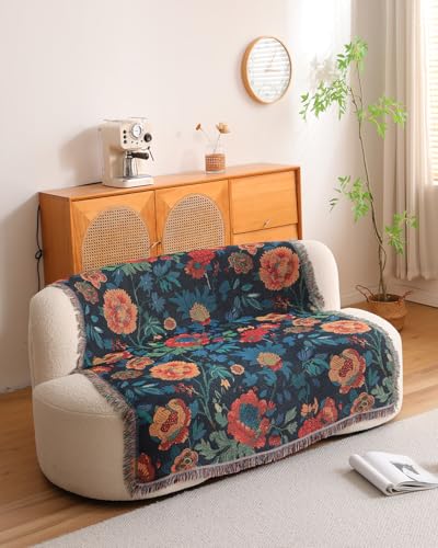 Erke Chair Recliner Cover Boho Throw Blanket Hippie Living Room Decor Wall Hanging Tapestry Outdoor Picnic Camping Rug Mattress Beach Towel Sofa Furniture Slipcover Bohemian 50”x70” The Sunset Coral - color: The Sunset Coral