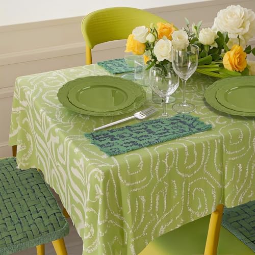U-QE 100PCS Olive Green Plastic Plates - Plastic Green Plates Disposable Heavy Duty - Olive Disposable Plates for Party Including 50PCS 10'' Dinner & 50PCS 7.5'' Dessert Plate - color: Green