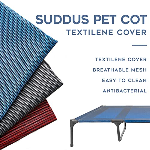 suddus Elevated Dog Bed Replacement Cover, Raised Dog Bed Chew Proof Easy to Clean, Breathable Elevated Pet Bed is Suitable for Indoor and Outdoor Use. Dog Cot are Not Included (XL/Blue) - color: Navy Blue, size: XL