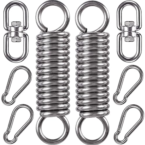 2 Pack Hammock Chair Hanging Kit Swing Spring Hardware, Heavy Duty Suspension Swivel Hanger Hook for Punching Bags, Heavy Bag, Hanging Chair, Swing Seat, Rocking Seat, Porch Swing, Garden - size: Hammock Chair Kit - 2 Pack