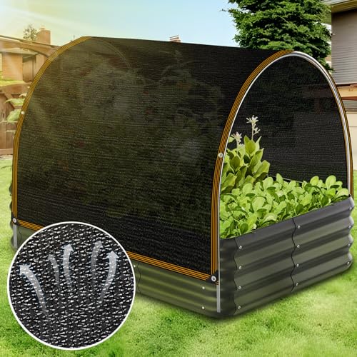 Shade Cloth - for Garden 90% Plant Shades Mesh Tarp with Grommets Outdoor Sun Shades Netting for Chicken Coop Greenhouse Vegetables Pergola Patio Cover - size: 6×20FT