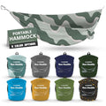 KAMMOK: Roo Double Hammock | Made from Strong & 100% Recycled Water Resistant Ripstop Fabric | Comfortable, Packable, Lightweight (Lifetime Adventure Grade Warranty), Ocean Print - color: Ocean Print, size: Roo Double