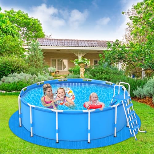 YEXEXINM 24Ft Round Pool Ground Cloths Swimming Pool Ground Cloth,Round Pool Liner Pad for Above Ground Swimming Pool,Heavy Duty Pool Ground Mat Protector to Prevent Puncture Pool Ground Tarp