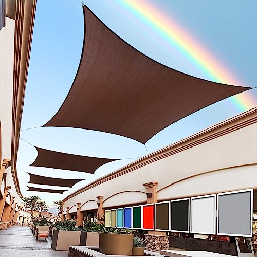 Royal Shade 6' x 15' Brown Rectangle Square Sun Shade Sail Order to Make RTAPR0810 Canopy, UPF50+ 95% UV Blockage, 200GSM Commercial Standard Heavy Duty, 3 Years Warranty (We Make Custom Size) - color: Brown, size: 6' X 15' Custom Size