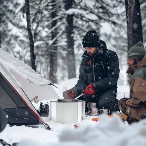 Camping Stove Windscreen Ultralight Folding Camp Stove Windscreen Portable Camping Stove Windshield for Use with Alcohol Stoves and Other Backpacking Stoves Butane Stoves 16 Plates - size: 16 Plates