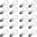 S14 Incandescent Edison Light Bulbs - 11W Vintage Clear Glass Bulbs with E26 Medium Screw‐Base, Warm Filament Replacement Bulbs for Outdoor Patio Garden String Lights, 20 Pack - style: 20 Pack