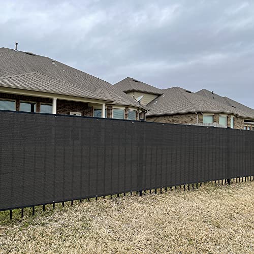 Alion Home Elegant Privacy Screen for Backyard Deck, Patio, Balcony, Fence, Pool, Porch, Railing - (2FT Height) Black (2' x 13') - size: 2' x 13'