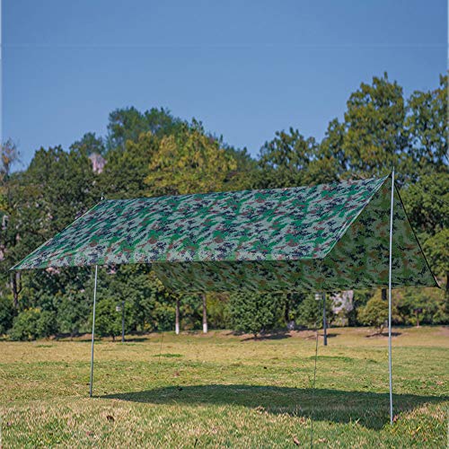 Oumefar Canopy Shade Tent Tarp High Density Rain Tent Canopy for Outdoor BBQ