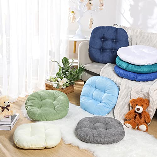 Fumete 8 Pcs 16 Inch Round Floor Cushions for Kids and Toddlers, Flexible Seating Classroom Furniture Floor Pillow for Home, Daycare, Preschool, Yoga and Meditation (Stylish) - color: Stylish