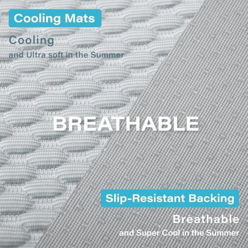 MICROCOSMOS Sleeping Pad & Pet Cooling Mat- Breathable Bubble Surface, EZ Clean. Keep Cooling for Pets, Kids and Adults in Summer.(GreyWhite, 48" x 24") - color: GreyWhite, size: 48" x 24"