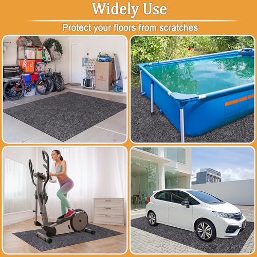 2MM Thickened Outdoor Storage Shed Floor Mat Waterproof, 6 x 4 FT Washable Garden Shed Flooring Pad, Soft Furniture Patio Floor Covering Carport dust proofing Oil Mat-Tool Shed Not Include - size: 6 X 4 FT