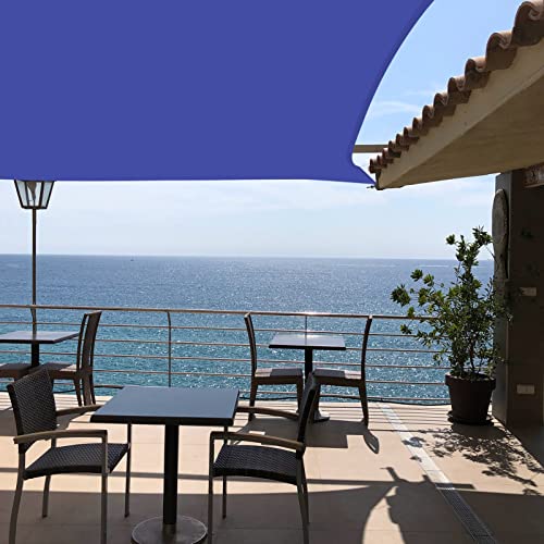 Neween Waterproof Sun Shade Sail Rectangle UV Block Canopy for Outdoor Patio and Garden, Yard Activities (6'x10', Blue) - color: Blue, size: 6'x10'