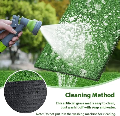 Artificial Grass Rug Turf for Dogs Indoor Outdoor Fake Grass for Dogs Potty Training Area Patio Lawn Decoration (51 x 31.5 Inch (Pack of 1)) - size: 51 x 31.5 Inch (Pack of 1)