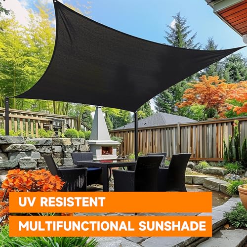 90% Shading Rate 12'x20' Black Shade Cloth,UV Resistant Durable Mesh Tarp with Grommets&Reinforced Edges, Shade Net Using for Plants Cover, Greenhouse, Dog Kennel, Patio, Chicken House - size: 12'x20'