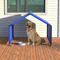 Portable Dog Shade Shelter, Water Resistant Pet Tent with UV Protection for Outdoor, Garden, Patio, Backyard Use (Blue) - color: Blue