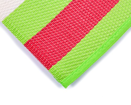 Camco Handy Mat with Strap - Perfect for Picnics, Beaches, RV and Outings - Green/Red - 60" x 78" (42813) - color: Green/Red, size: 5' x 6'6" (Rectangular)