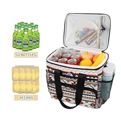 Cooler Bag Insulated Picnic Bag Large Lunch Box Reusable Tote Bag Soft Sided Portable Beach Cooler Grocery Camping - color: D488