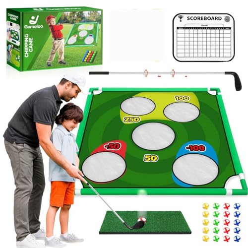Golf Chipping Game – Portable Golf Game for Adults & Family, Indoor Outdoor Backyard Lawn Games, Foldable Practice Set with Carry Bag, Fun Golf Games for Adults, Ideal Gift for Adults